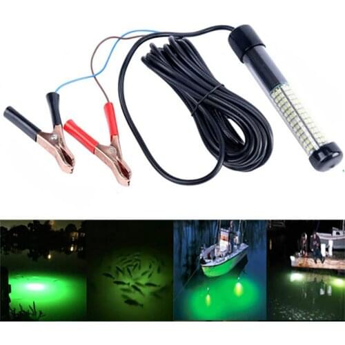 DC 12V Fishing Light Green 180Pcs Led Underwater Fishing Light Lures Fish Finder Lamp Attracts Prawns Squid Krill