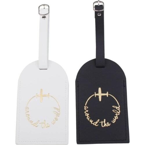 PU Leahter Luggage Tags Privacy Protection Name Phone Address Travel Bag Labels Suitcase Tag