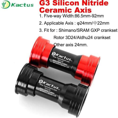 KACTUS BB86 92 Ceramic Pressfit Bicycle Bottom Bracket Frame Shell 86.5-92mm for SRAM GXP MTB ROAD Mountain Bike Bottom Bracket