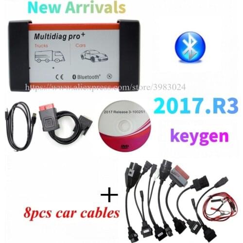 Best Multidiag Pro + 2017.R3 keygen on DVD with new Relay VD DS150E CDP For Car/Truck OBD2 Bluetooth Scanner Car Diagnostic Tool