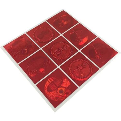 Factory Bulk High Quality Adhesive Printing Custom Logo Hologram Foil Stickers Labels