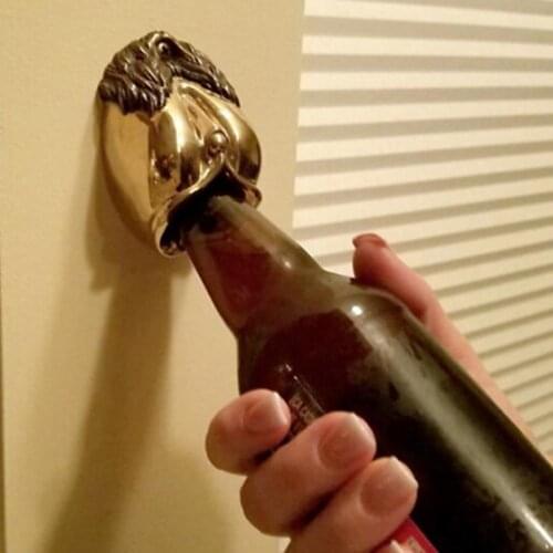 Wall Mount Beer Bottle Opener Antique Style Cola Soda Glass Lid Opener Bar standard bronze bottle opener