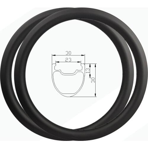 20 Inch 406 Carbon Wheel Rim 30mm Tubeless BMX Rims Bike 20 Disc Brake 24/28/32/36H Carbon Bicycle Rims Wheels 20