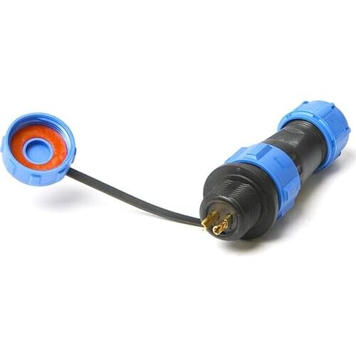 SP13 IP68 Waterproof Connector Male Plug Female Socket 2/3/4/5/6/7/9 Pin Panel Mount Wire Cable Connector Aviation Plug