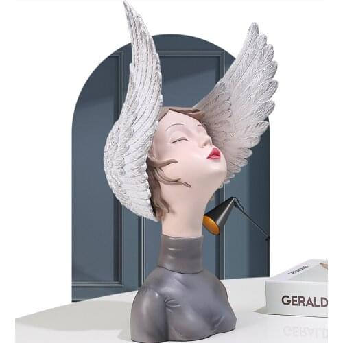 European Style Living Room Resin Home Decoration TV Cabinet Desktop Decoration Modern Creative Wings Home Decoration Decoration