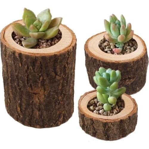 Vintage Wooden Tree Branch Candle Holder Wood Tea Light Candlelight Dinner Deco 3-Piece Set