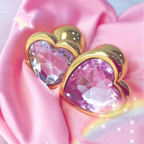 100% Handmade Small Anal Plug Booty Beads Stainless Steel+crystal Jewelry Sex Toys Adult Products Butt Plug For Women Man