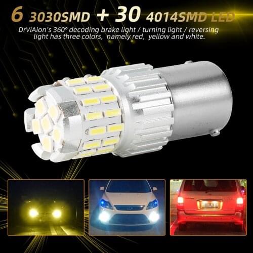 2Pcs 1157 BAY15D LED Bulb Car Brake Ligth Stop Turn Signal Tail Lamp 12V/24V