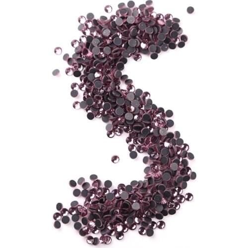 Free Shipping Wholesale Price DMC Hot Fix Stone Big Bag Packing ss6-ss30 Pink Color On Clothes And Nail Art