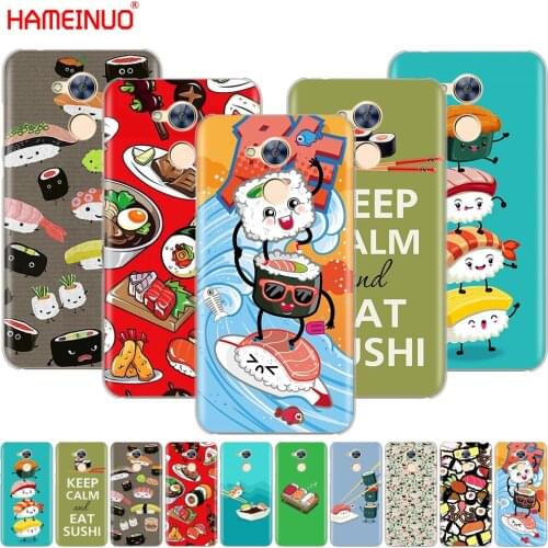 HAMEINUO Japanese cuisine Sushi food Cover phone Case for Huawei Honor 10 V10 4A 5A 6A 7A 6C 6X 7X 8 9 LITE