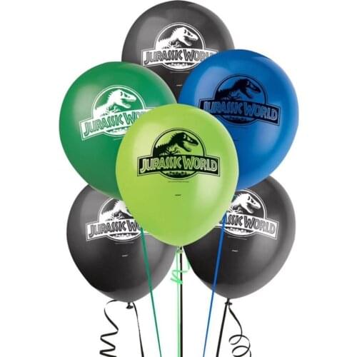Dinosaur Jurassic World 12 inch Latex Balloon Happy Birthday Warred Party Supplies Baby Shower Decorations Boys Kids Toys