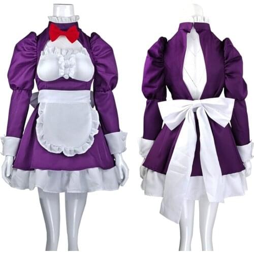 High Rise Invasioncosplay Maid Cosplay Costumes Anime Tenkuu Shinpan Gothic Maid Uniform Mask Wig Suits Halloween Carnival