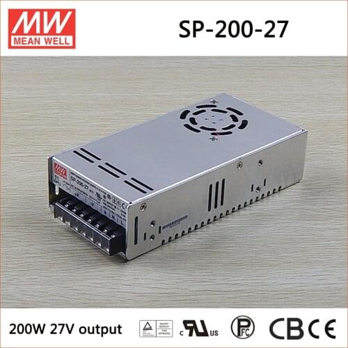 MEAN WELL SP-200-27 27V 7.5A meanwell SP-200 27V 202.5W Single Output with PFC Function Power Supply