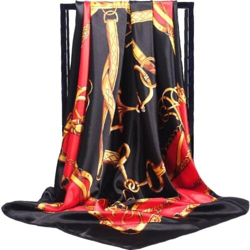 Fashion Scarf for Women Winter Scarves Square Silk Scarves Top Autumn and Winter Wholesale Embroidered Luxury Designer Hijab