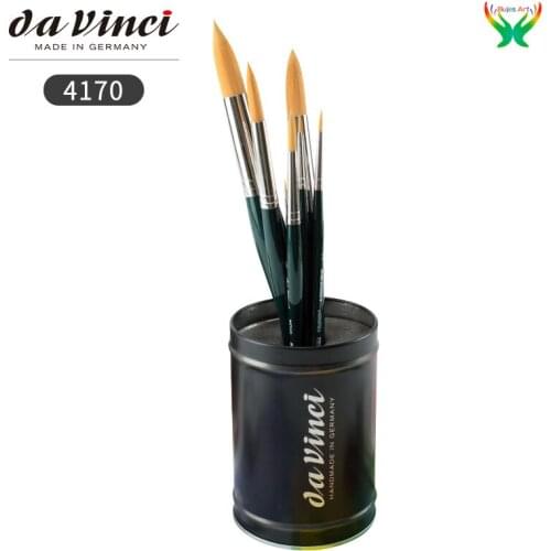 Da Vinci NOVA 1570 Synthetic Fiber Brush Set 4170DV 7 pieces into cylinder Paintbrush for art class The artists favorite