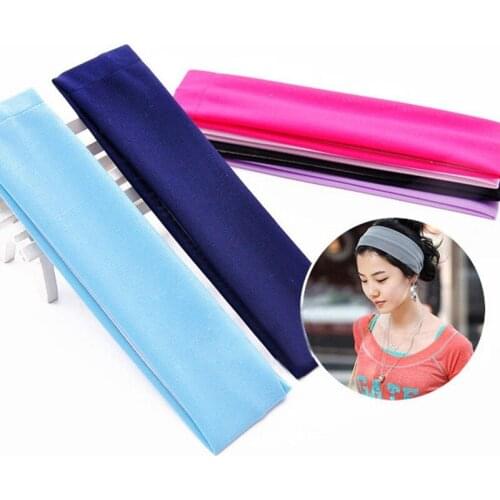 Headband Sport Women Yoga Sweatbands Sports Headbands Elastic Solid Fitness Girls Fix Hair