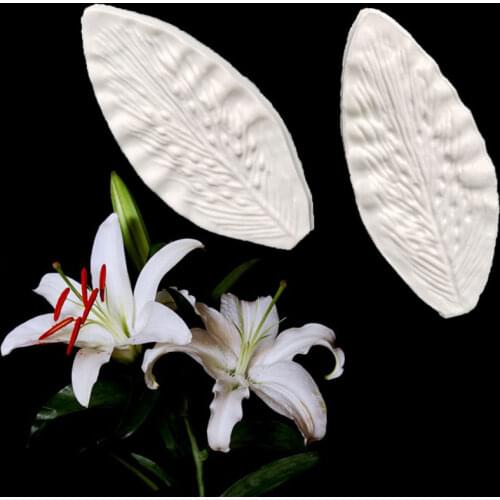 Lily Flower Petals Silicone Mold Fondant Mould Cake Decorating Tools Chocolate Gumpaste Molds, Sugarcraft, Kitchen Gadget