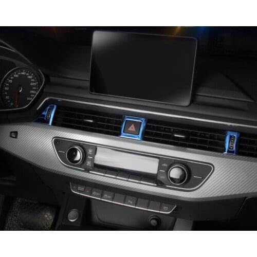 7 Pcs / Set For Audi A4 B9 Sedan / Avant / Allroad Quattro 2016 2017 2018 2019 Air Conditioning AC Outlet Vent Cover Trim