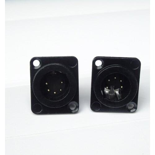 High quailty 500pcs / lot NC5MD-LX-B 5-Pin Male Chassis Panel Socket Connector