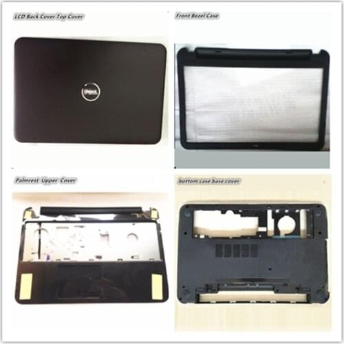Laptop Adapter For Dell Inspiron 15 15R 5521 5537 3537 3521 LCD Back Cover upper Cover Bezel Case Palmrest Cover Bottom Case
