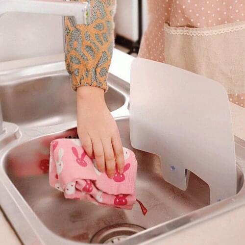 1PC Kitchen Organizer Shelf Prateleira Wall Shelf Sucker Splash Water Baffle Pool Board Rack Sink Shelf Bathroom Acc