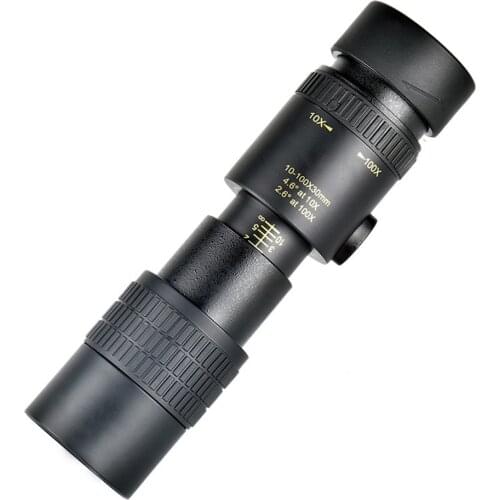 10-30x30 Zoom Mini Portable Pocket Monocular Telescope for Outdoor Travel Camping Optical Scope Tripod Hunting Tourism Scope