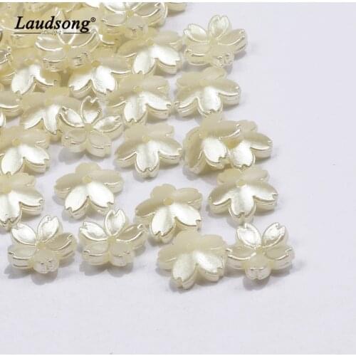 100PCS 11MM Acrylic Flower Shaped Beads For DIY Charm Woman Bracelets Necklaces Jewelry Making Loose Beads Wholesale