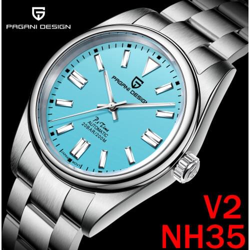 2021 PAGANI DESIGN Automatic Mens Watch Stainless Steel Simple Mechanical Wriswatch Japanese Sports Luxury Sapphire Glass Clock