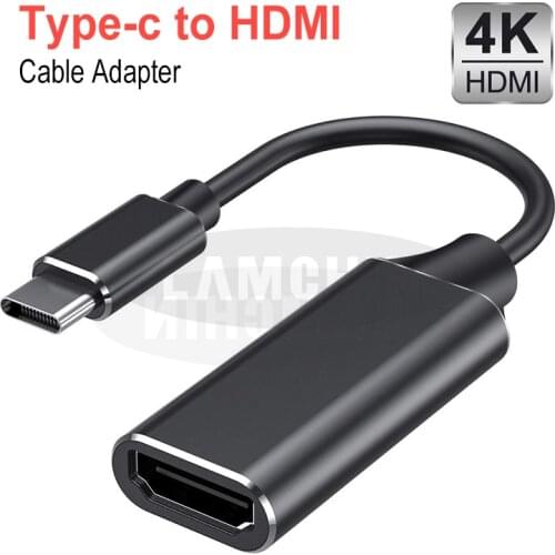4K Type-C To HDMI Hub Adapter Type-C HDMI For Mobile Phone And Notebook Computer USB Type C USB HDMI Cable Adapter