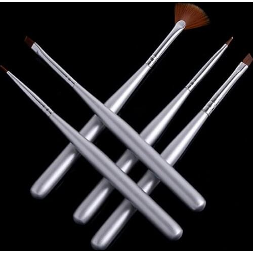 New Portable 5pcs Nail Tools Painting Drawing Pen Brush Nail Dotting for UV Gel Acrylic Decorations Manicure Nail Art -35