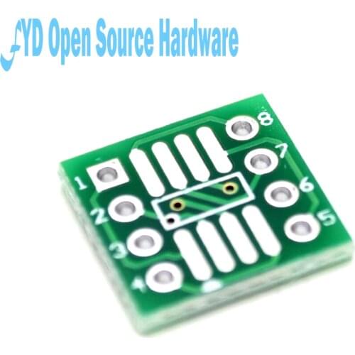 50pcs SMD to DIP Adapter Converter SOP8 SSOP8 TSSOP8 Adapter Board Module Adapters Plate 0.65mm 1.27mm