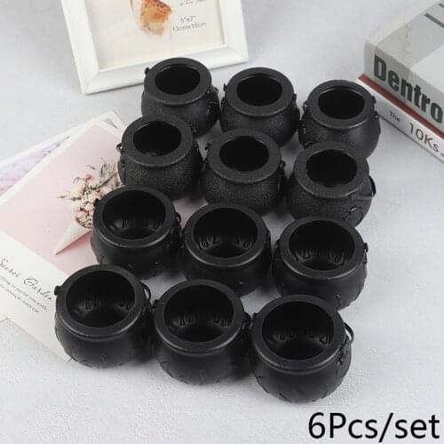 6-Piece Pumpkin Amy Halloween Witch Simple Cartridge Aimer Halloween Nightclub Bar Scene Decoration Without Simulated Torch