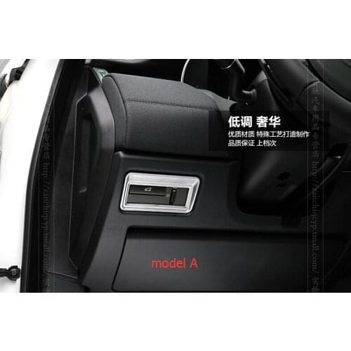 Yimaautotrims Auto Accessory Tailgate Head Lights Adjustment Switch Button Cover Trim Fit For Range Rover Evoque 2012 2013 2014