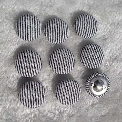 Free shipping 100pcs/lot 20mm 2cm diy handmade fabric cover button cloth covered buttons component with shank E256