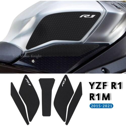 For Yamaha YZF R1 R1M YZFR1 YZF-R1 2015 - 2021 Side Fuel Tank pad Tank Pads Protector Stickers Decal Traction Pad Tankpad