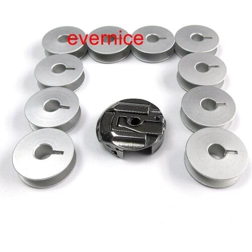 Bobbin Case + 10 BOBBINS for Bernina 540,740,750, 840 ,850, 940, 950 #0040777000