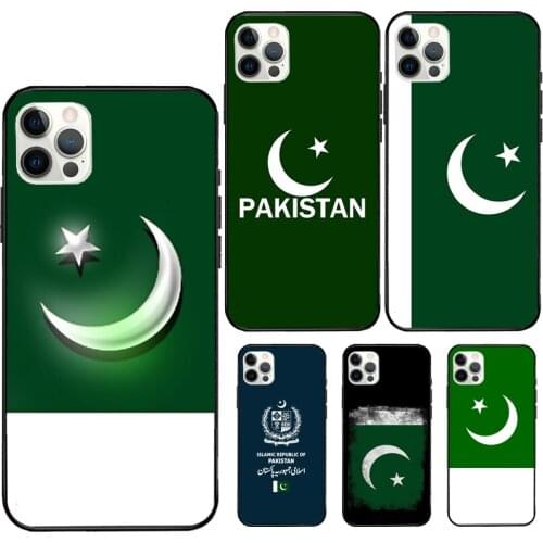 Pakistan Flag Case For iPhone 11 Pro XS Max XR X Soft Cover For iPhone 12 Mini 7 8 Plus SE Phone Case
