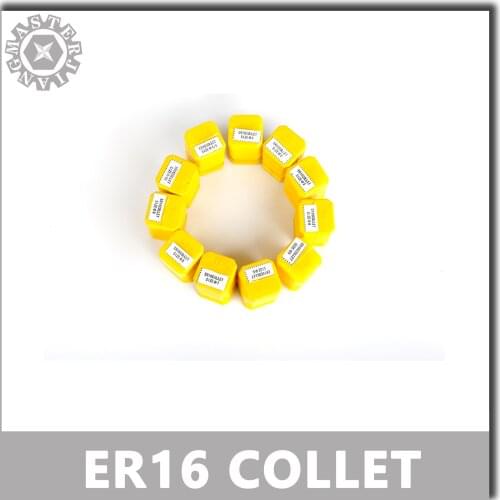 For CNC Milling Lathe Tool and Spindle er16 Collet ER16 Collet 11pcs/set Chuck from 1mm to 10mm 0.1MM Precision