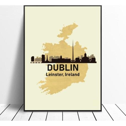 Dublin Ireland Art Canvas Poster Home Decoration Painting No Frame