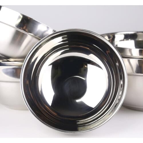 Stainless Steel Mixing Bowl With Lid Home Kitchen Egg Mixer Salad Bowls Non-slip Silicone Bottom Food Storage Bowl Set WY72102