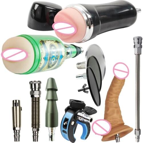 FREDORCH 3XLR VAC-U-LOCK M6 connector Machine Device Attachement with Dildo Male Masturbation Suction Cup vagina for Sex Machine