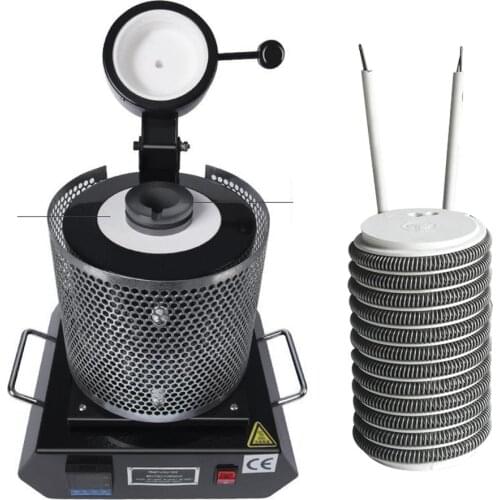 220V Ceramic Heating Chamber with Coil Gold Silver Melting Tools 1150