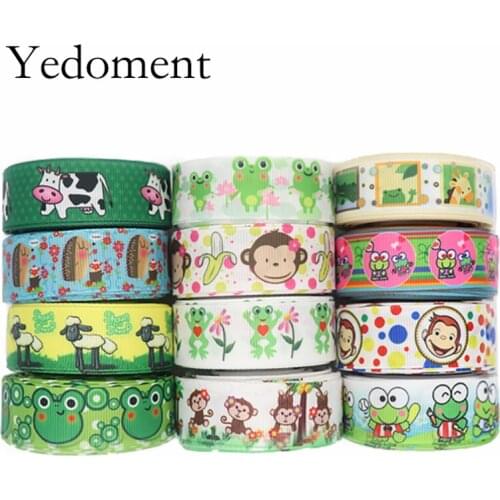50 Yards 7/8' 22MM Animals Printed Grosgrain Ribbons For Hair Bows DIY Handmade Materials Y2020090903