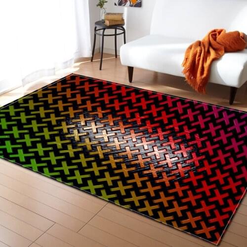 Nordic 3D Printing Corridor Carpet Area Rugs Living Room Carpets Kitchen Bathroom Anti-skid Floor Mat for Home Decorative