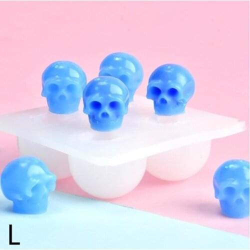 Creative Skull Silicone Mold Resin Epoxy Resin Diy Halloween Theme Jewelry Making Tool NEW
