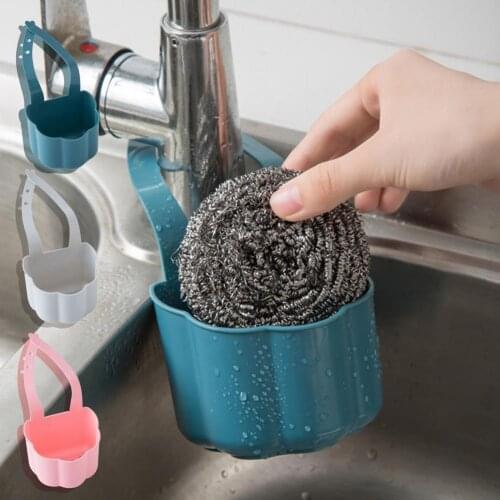 HOT SALES!!! Kitchen Sink Drain Rack Sponge Holder Plastic Hanging Storage Basket Organizer