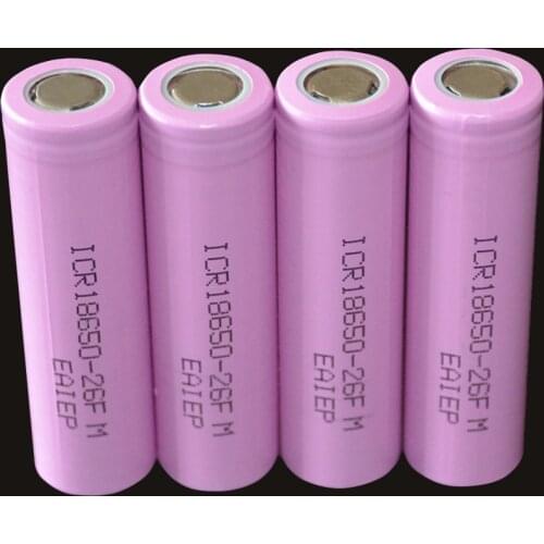 EAIEP 100% New Original 18650 3.7 v 2600 mah 18650 Lithium Rechargeable Battery For Flashlight batteries