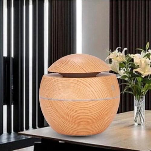 Mini Air Humidifier Ultrasonic USB Aroma Diffuser Wood Grain LED Night Light Electric Essential Oil Diffuser Aromatherapy Home