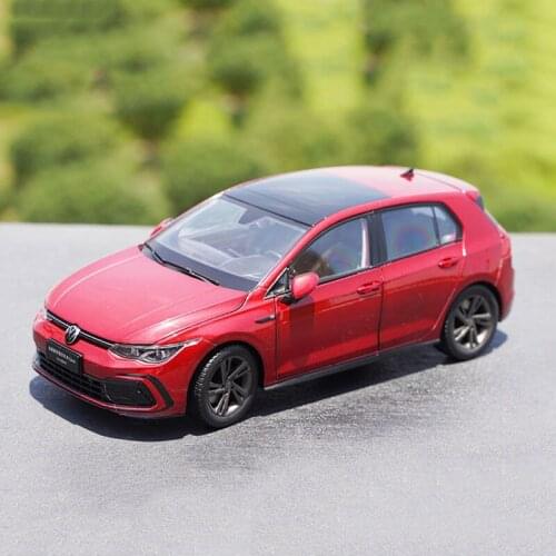 WELLY Diecast 1:18Scale Volkswagen Golf 8th Generation Classic Coupe Alloy Simulation Car Model Collectible Gift Toys for Boys