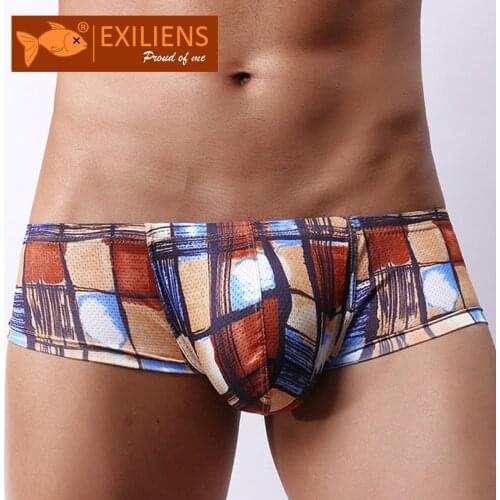 EXILIENS Brand New Men Boxer Sexy Mens Boxers Underwear Cueca Masculina Ropa Interior Hombre Calzoncillos Slip Sous Size M-2XL